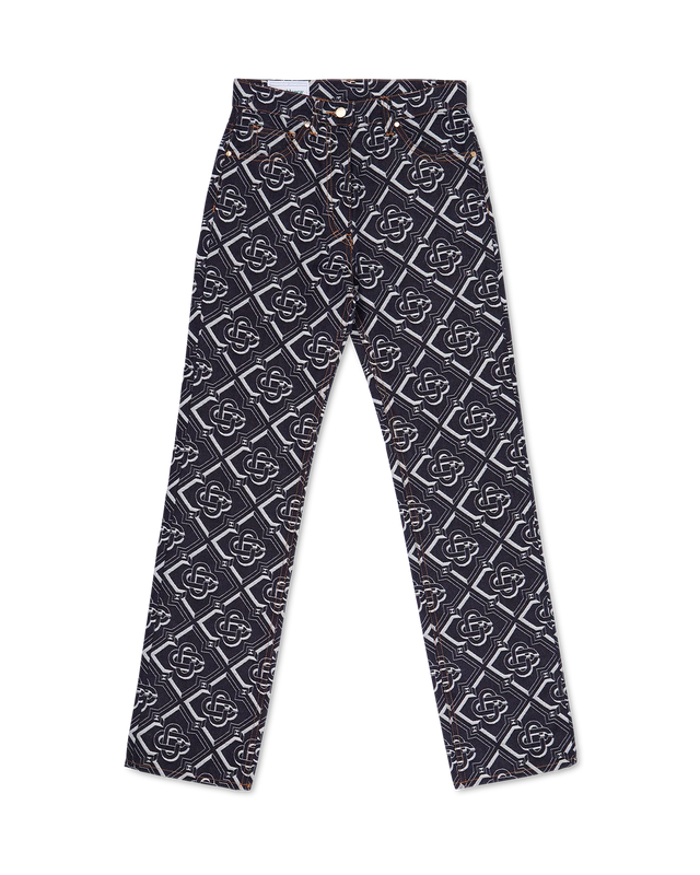 casablanca Denim Monogram Classic Straight Leg Jean– Casablanca