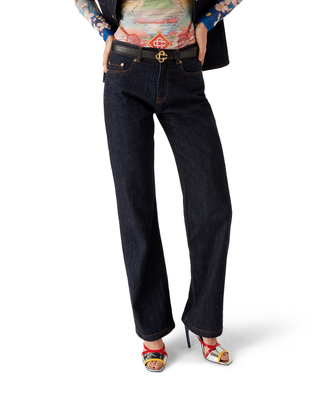 Casablanca Denim Shirt With Logo Embroidery– Casablanca