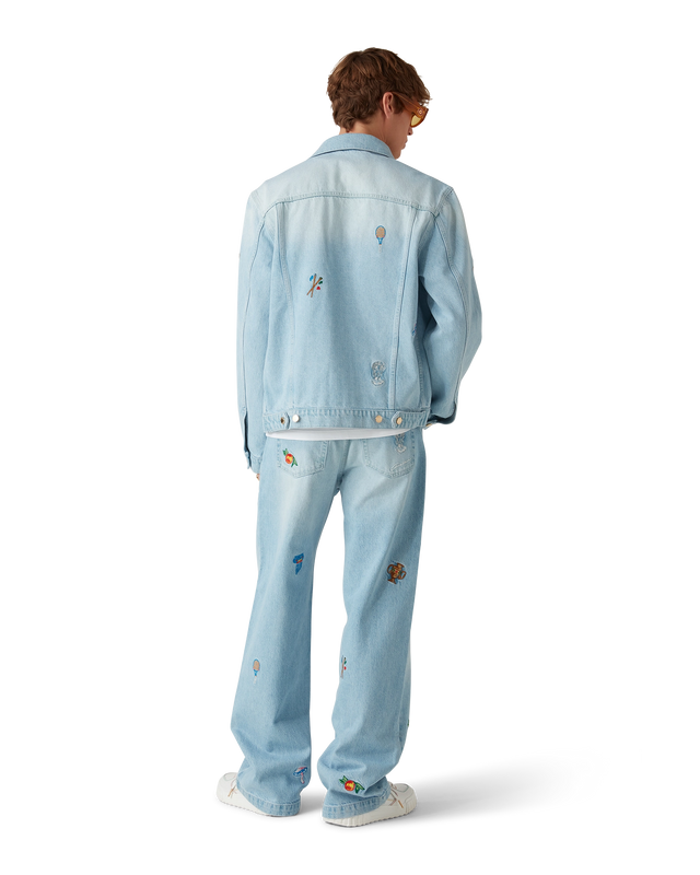 Casablanca Embroidered Motif Denim Jacket | Casablanca Paris