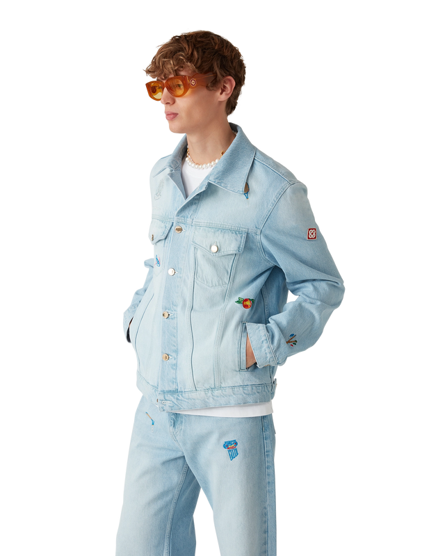 Casablanca Embroidered Motif Denim Jacket | Casablanca Paris