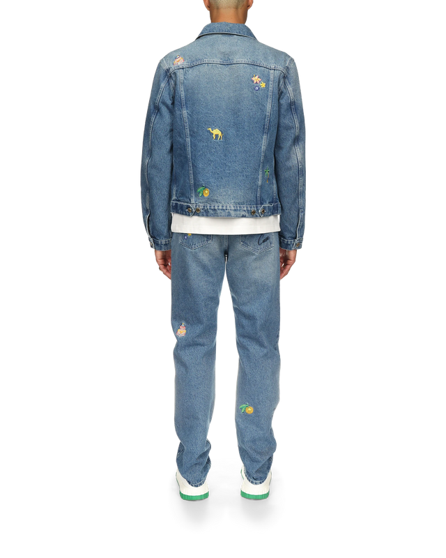 Casablanca Embroidered Motif Denim Jacket | Casablanca Paris