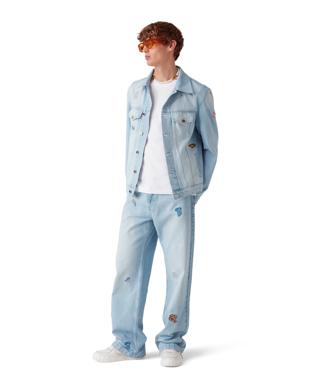 Casablanca Embroidered Motif Jeans | Casablanca Paris