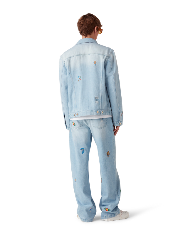 Casablanca Embroidered Motif Jeans | Casablanca Paris