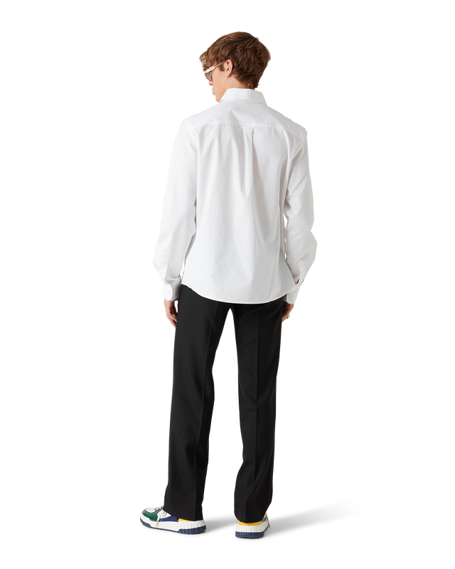 Casablanca Embroidered Orange Oxford Shirt | Casablanca Paris