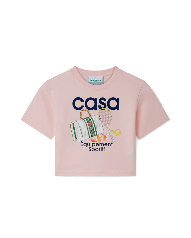 casablanca Equipement Sportif Cropped T-Shirt | Casablanca Paris