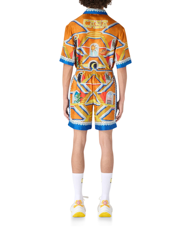 Casablanca Escalier Infini Silk Shorts | Casablanca Paris