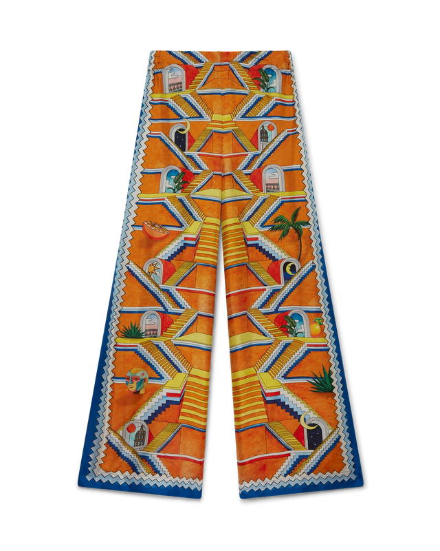 casablanca Escalier Infini Silk Wide Leg Trousers | Casablanca Paris