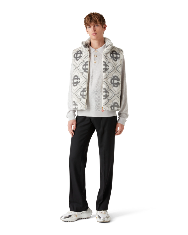 Casablanca Faux Fur Monogram Gilet | Casablanca Paris