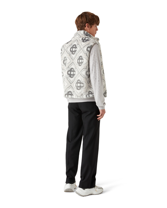 Casablanca Faux Fur Monogram Gilet | Casablanca Paris