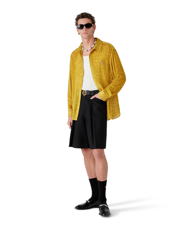 Casablanca Floral Devoré Silk Shirt | Casablanca Paris