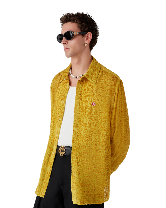 Casablanca Floral Devoré Silk Shirt | Casablanca Paris