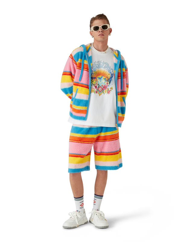 Casablanca Fluffy Stripe Oversized Shorts | Casablanca Paris