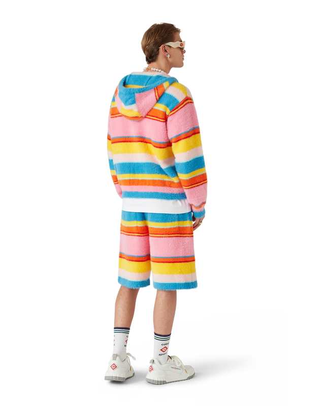 Casablanca Fluffy Stripe Oversized Shorts | Casablanca Paris