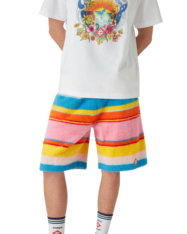 Casablanca Fluffy Stripe Oversized Shorts | Casablanca Paris