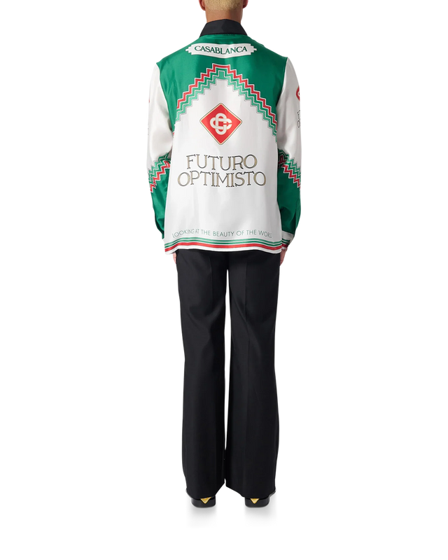 Casablanca Futuro Optimisto Silk Shirt | Casablanca Paris