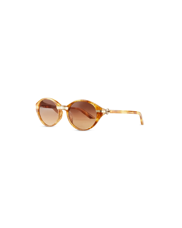 casablanca Gold & Brown Cannes Sunglasses | Casablanca Paris