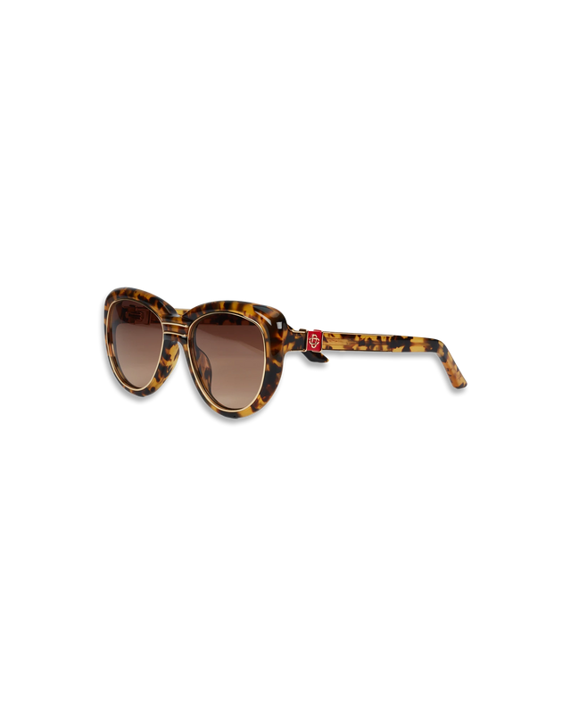 casablanca Gold & Brown The Wing Sunglasses | Casablanca Paris
