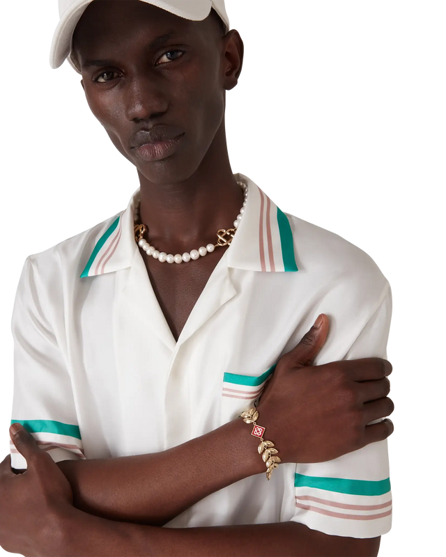 Casablanca Gold Laurel Leaf Bracelet | Casablanca Paris