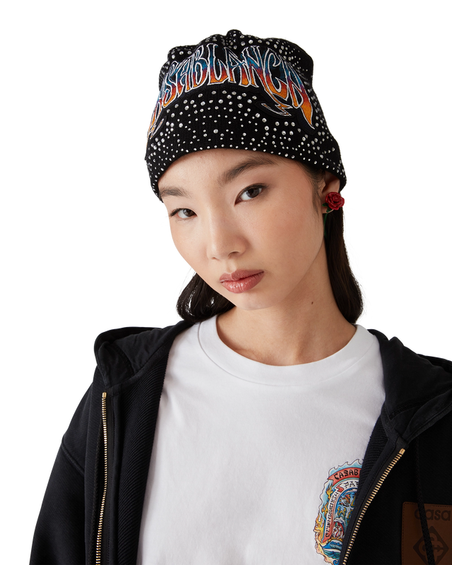 Casablanca Gothic Crystal Embellished Beanie | Casablanca Paris