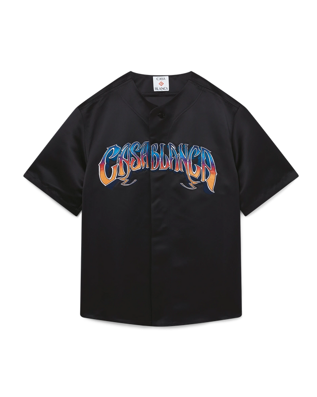 casablanca Gothic Short Sleeve Baseball Shirt | Casablanca Paris