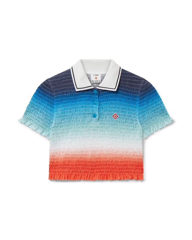 casablanca Gradient Cropped Polo Shirt | Casablanca Paris