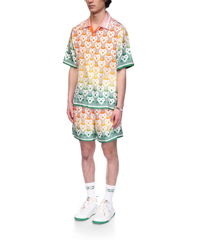 Casablanca Gradient Heart Monogram Silk Shirt | Casablanca Paris