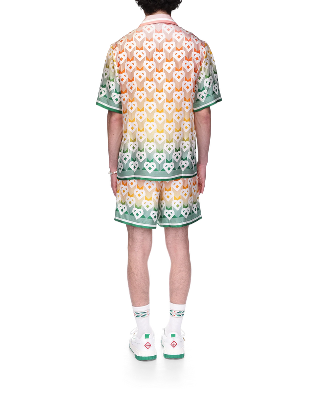 Casablanca Gradient Heart Monogram Silk Shirt | Casablanca Paris