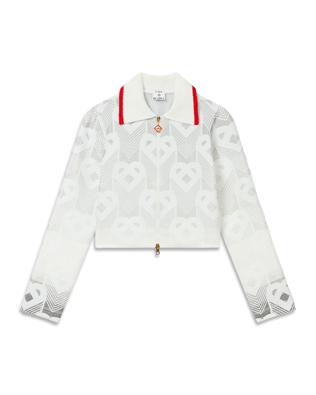 casablanca Gradient Heart Monogram Towelling Jacket | Casablanca Paris