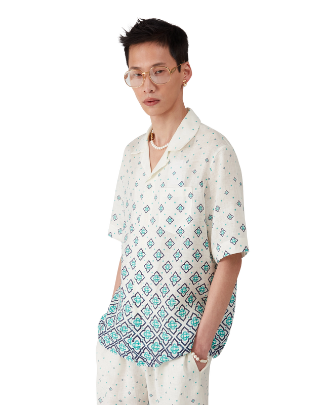 Casablanca Gradient Monogram Linen Shirt | Casablanca Paris