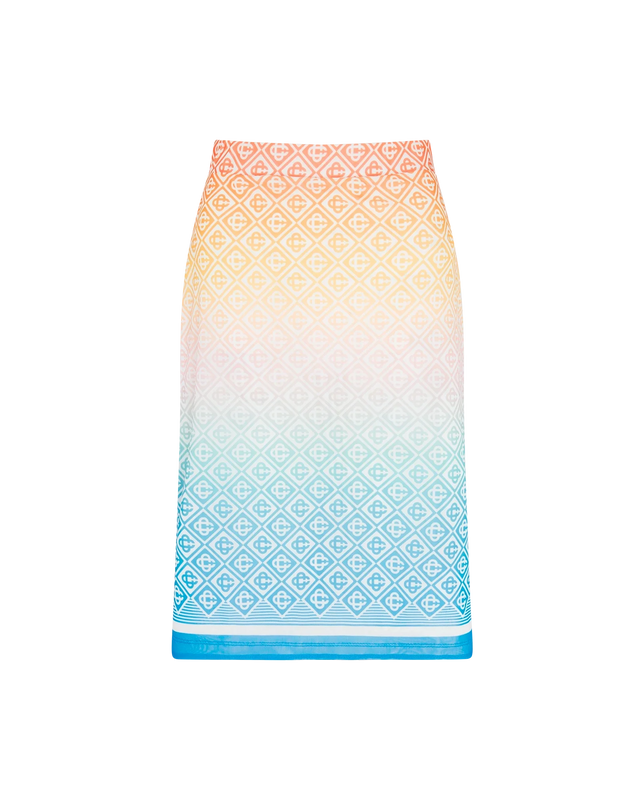 casablanca Gradient Monogram Mesh Skirt | Casablanca Paris