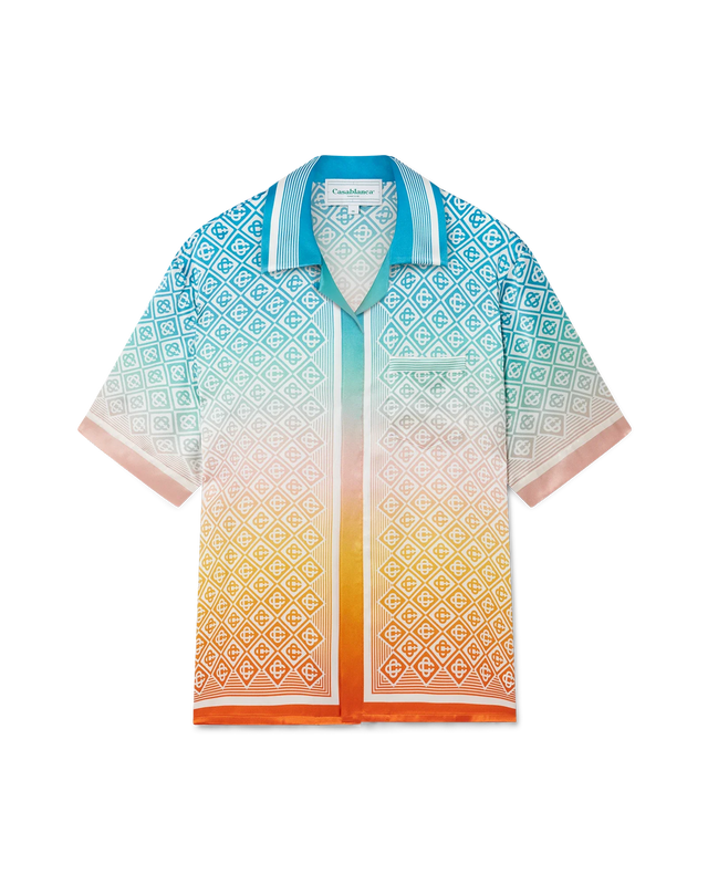 casablanca Gradient Monogram Silk Shirt | Casablanca Paris