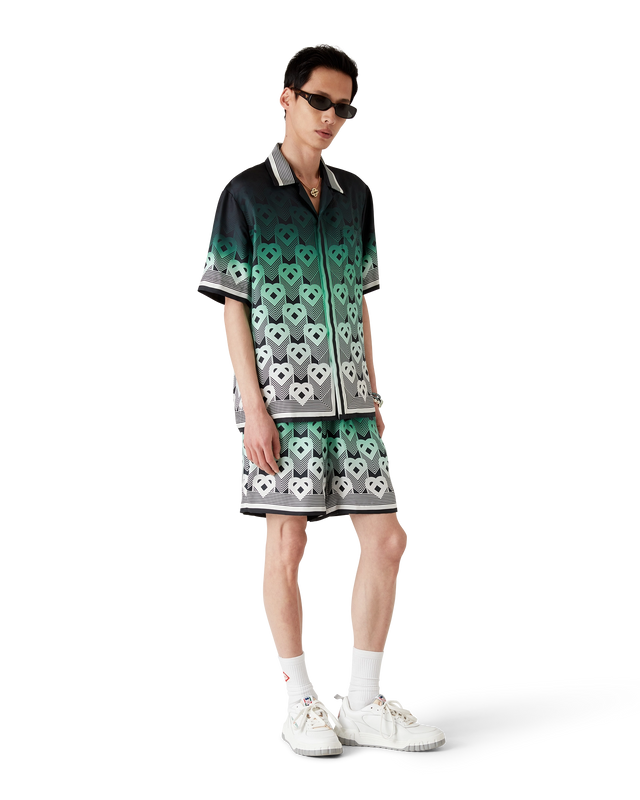 Casablanca Gradient Monogram Silk Shorts | Casablanca Paris