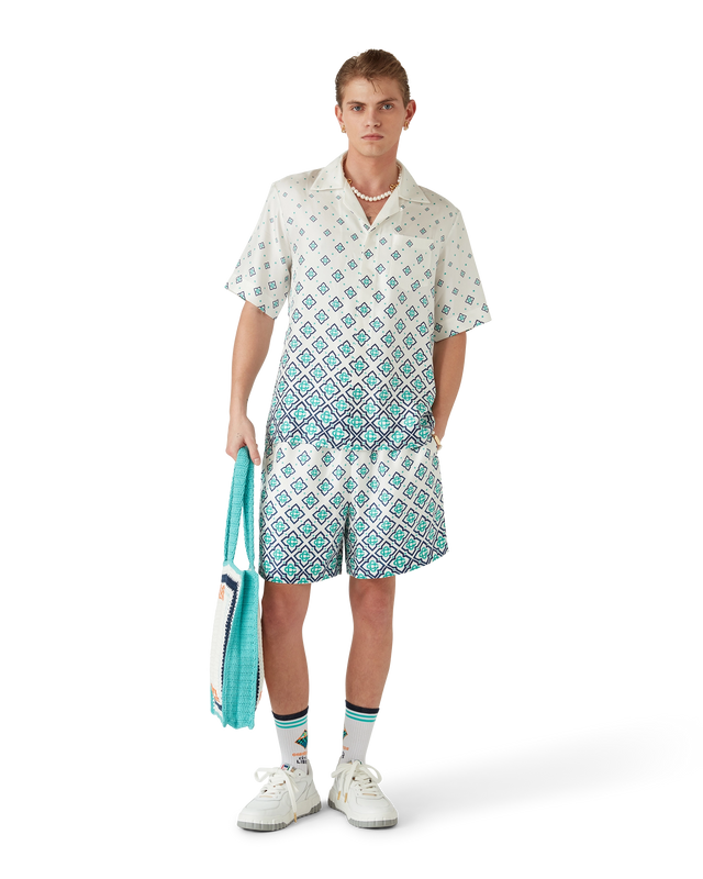 Casablanca Gradient Monogram Silk Shorts | Casablanca Paris