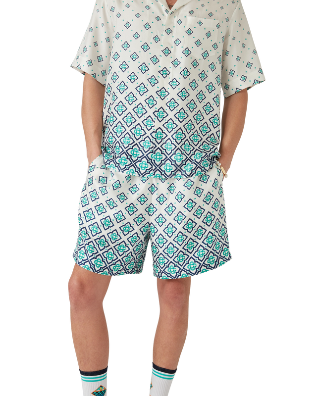 Casablanca Gradient Monogram Silk Shorts | Casablanca Paris