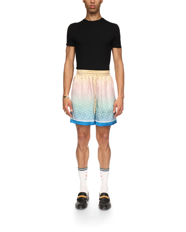 Casablanca Gradient Monogram Silk Shorts | Casablanca Paris