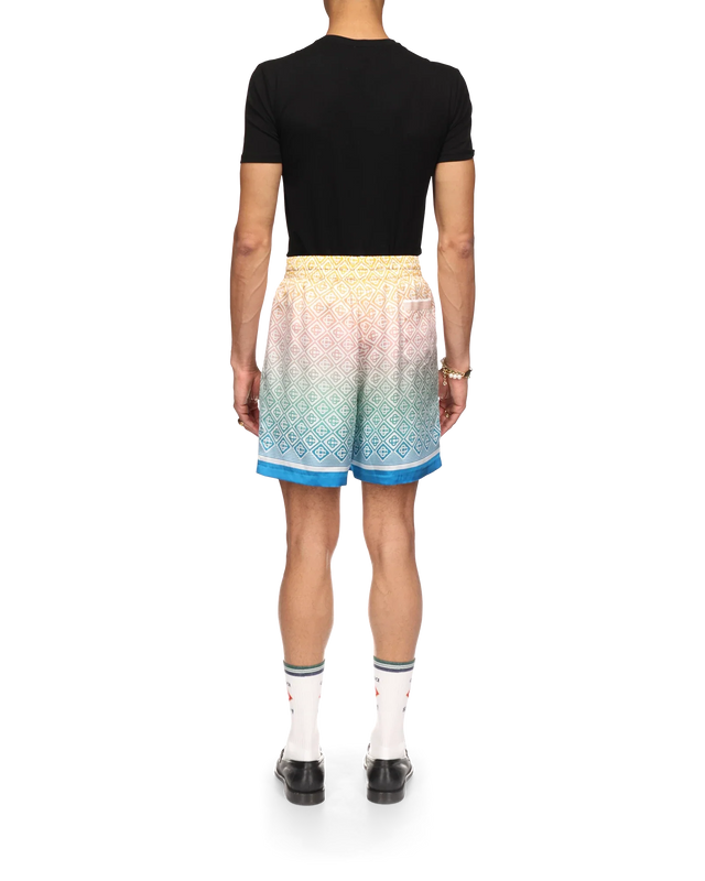 Casablanca Gradient Monogram Silk Shorts | Casablanca Paris