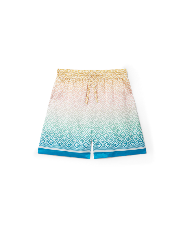 casablanca Gradient Monogram Silk Shorts | Casablanca Paris