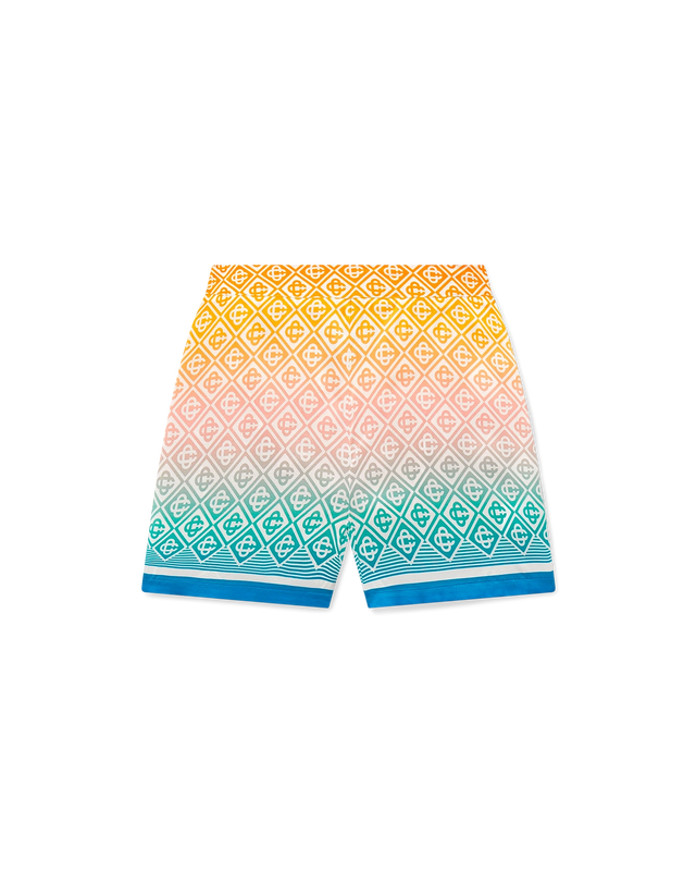 casablanca Gradient Monogram Silk Tailored Shorts | Casablanca Paris