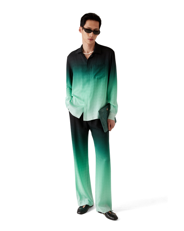 Casablanca Gradient Ping Pong Jacquard Silk Trousers– Casablanca