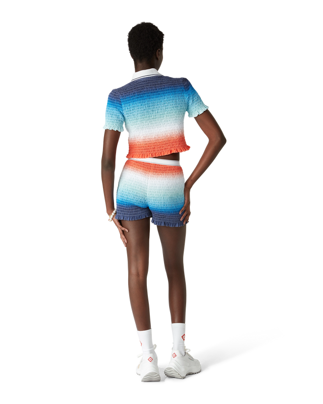 Casablanca Gradient Shirred Shorts | Casablanca Paris