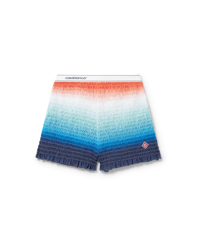 casablanca Gradient Shirred Shorts | Casablanca Paris