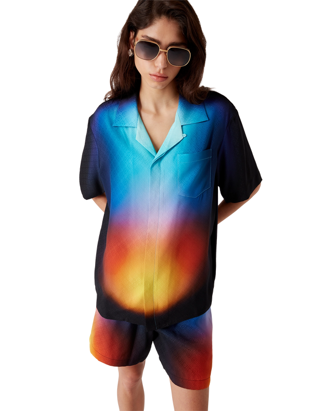Casablanca Gradient Silk Short Sleeve Shirt | Casablanca Paris