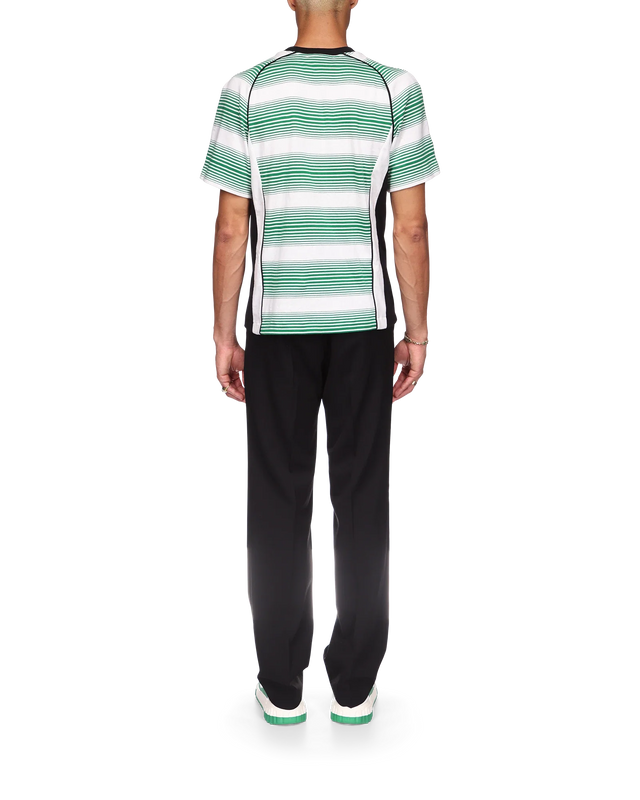 Casablanca Gradient Stripe Panelled Football T-Shirt | Casablanca Paris