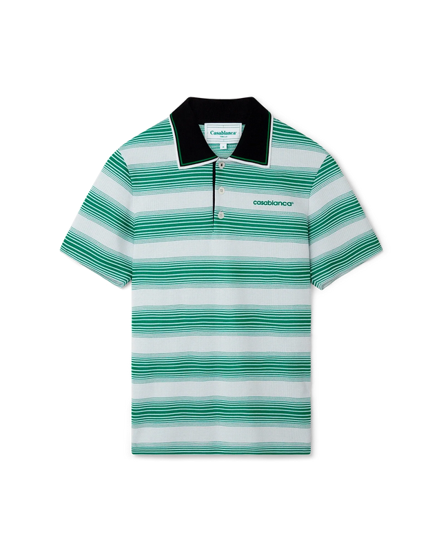 casablanca Gradient Stripe Polo Shirt | Casablanca Paris
