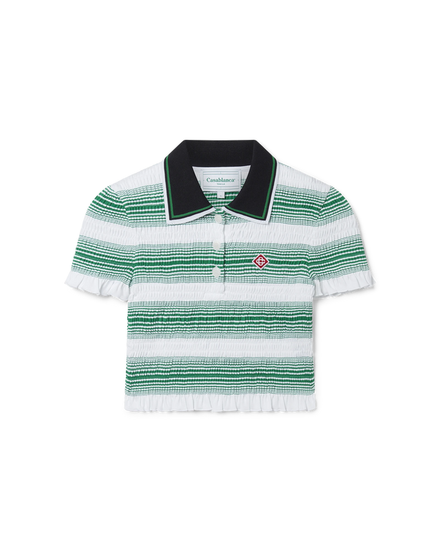 casablanca Gradient Striped Polo Top | Casablanca Paris