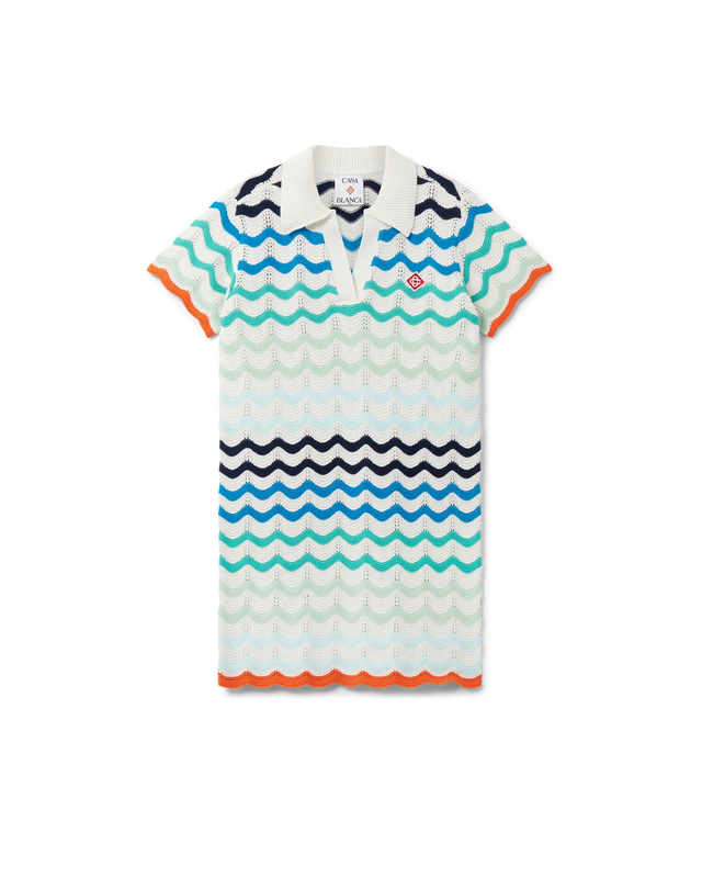 casablanca Gradient Wave Crochet Dress | Casablanca Paris