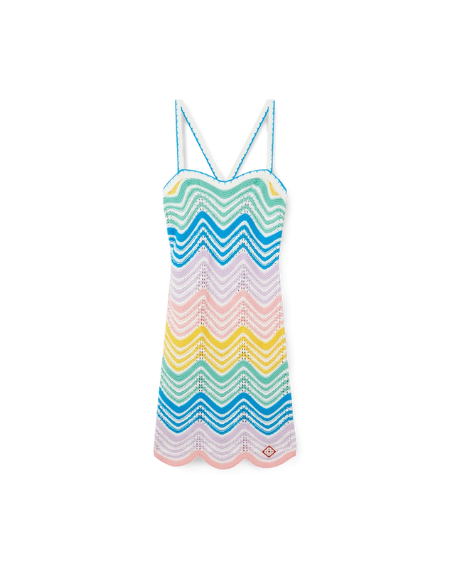 casablanca Gradient Wave Crochet Dress | Casablanca Paris