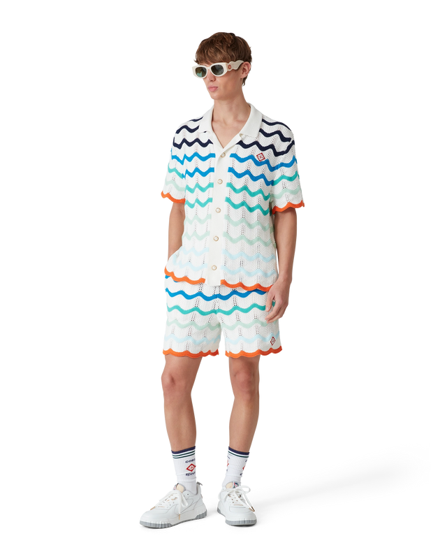 Casablanca Gradient Wave Crochet Shirt | Casablanca Paris