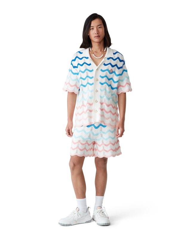 Casablanca Gradient Wave Crochet Shirt | Casablanca Paris