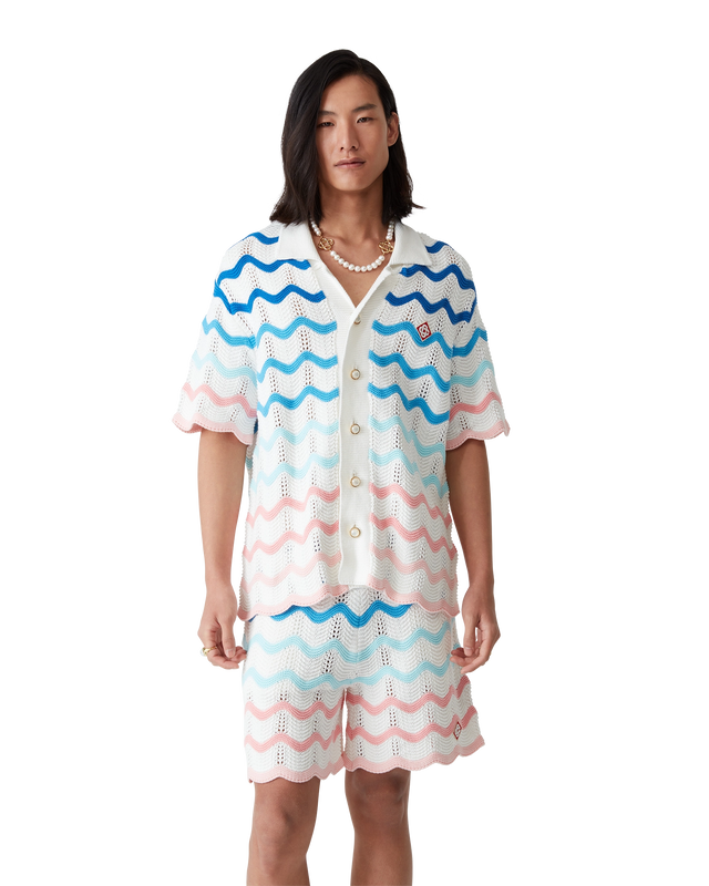 Casablanca Gradient Wave Crochet Shirt | Casablanca Paris